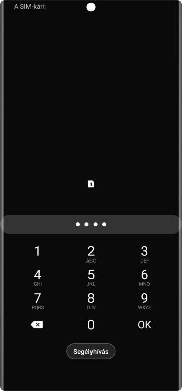 Amennyiben a telefon kéri, írd be a PIN-kódodat, és válaszd az OK lehetőséget.