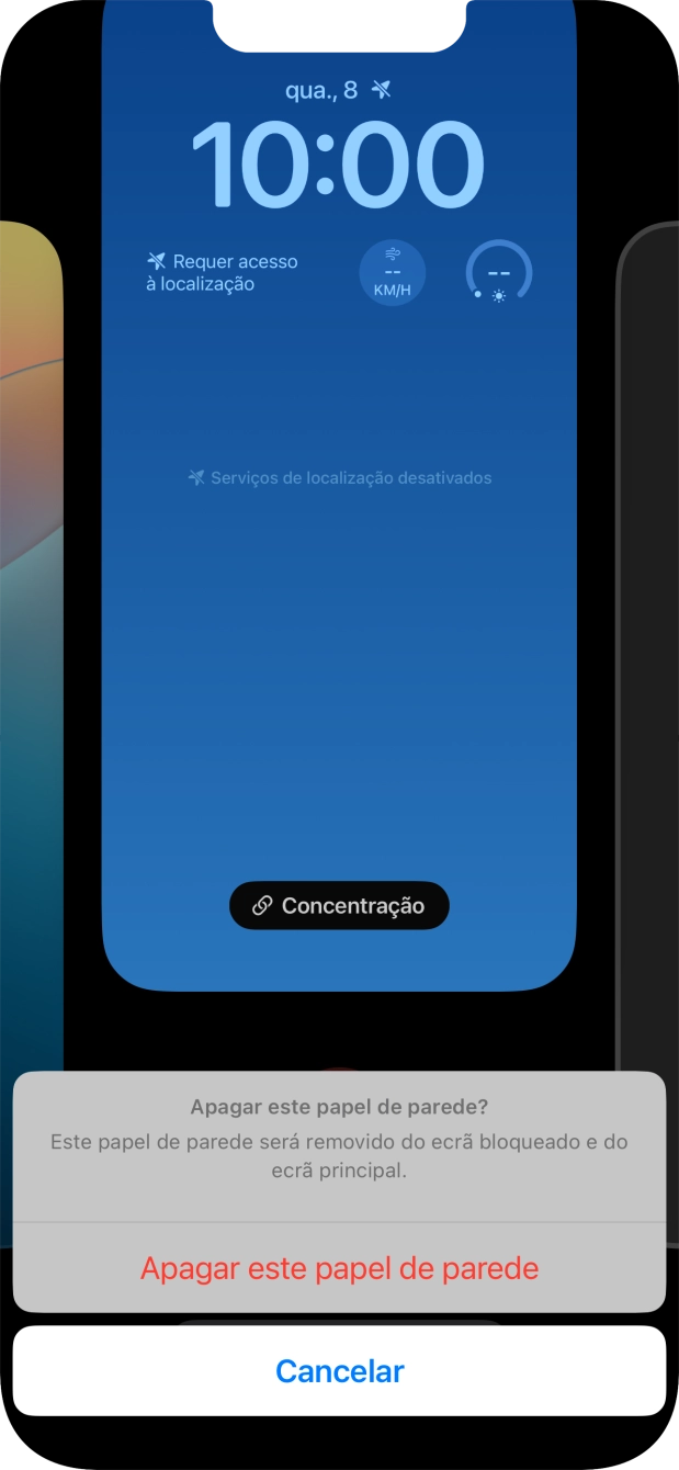 Prima Apagar este papel de parede.