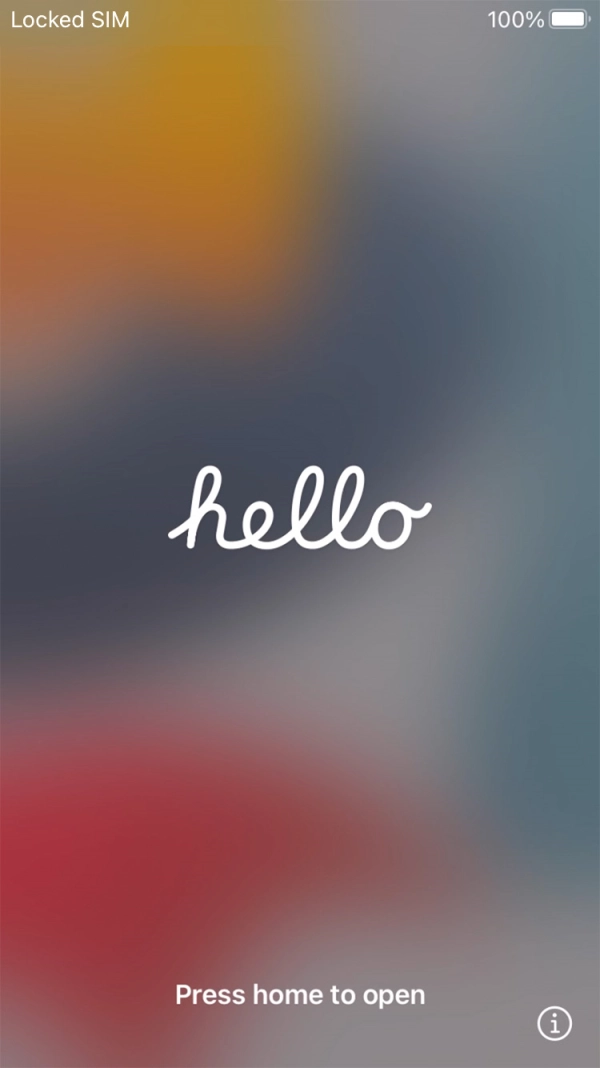 Prima a tecla de início.