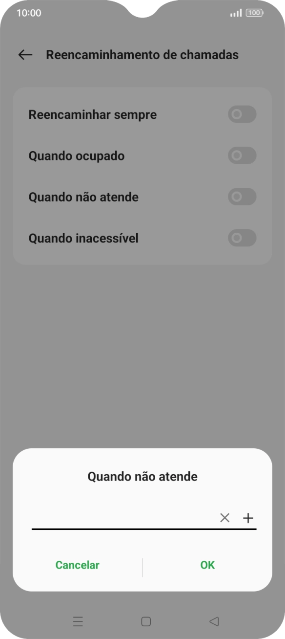 Introduza 123 e prima OK.