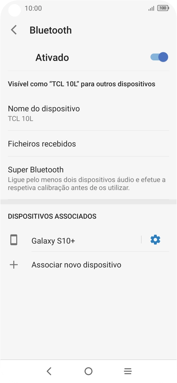 Prima a tecla de início para terminar e voltar ao ecrã inicial.