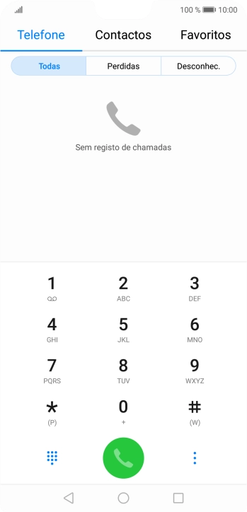 Prima o ícone de menu.
