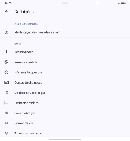 Prima Contas de chamadas.