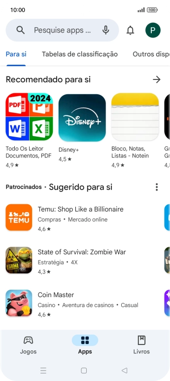 Prima o ícone de perfil.
