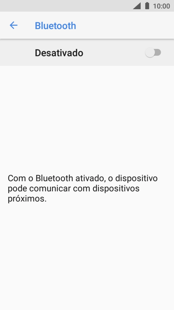 Prima o indicador para ativar a função.