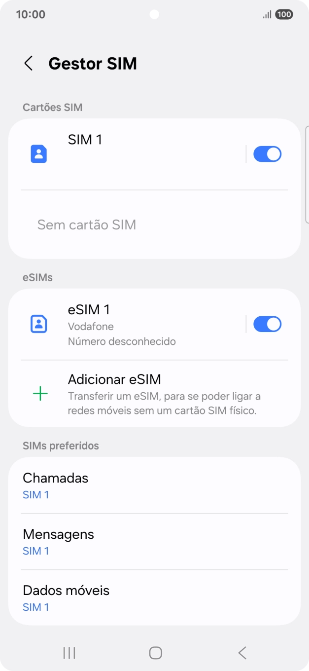 Prima a tecla de início para terminar e voltar ao ecrã inicial.