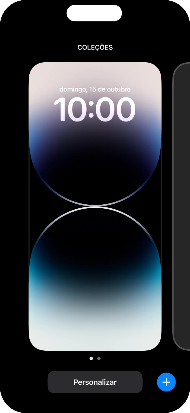 Prima o ícone para adicionar.