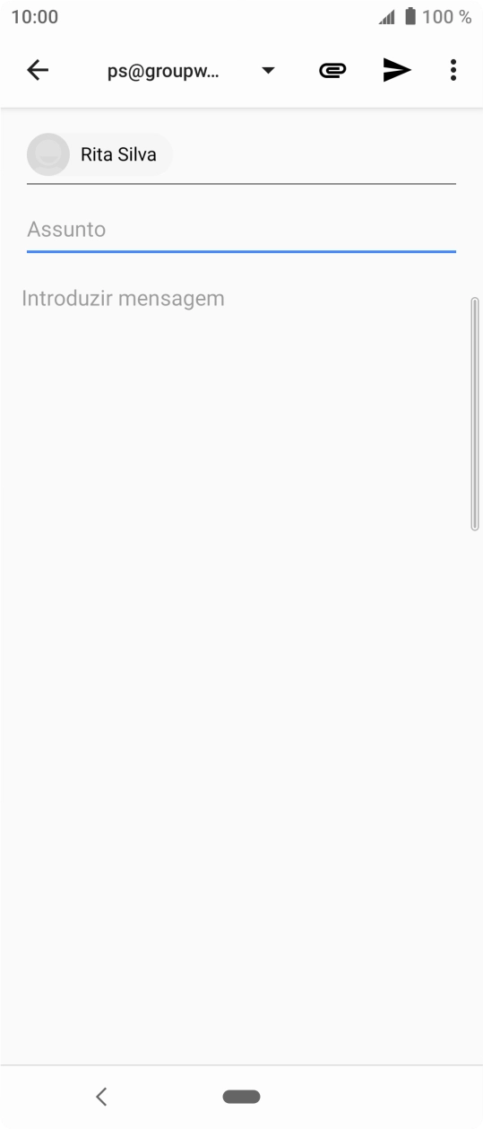 Prima Assunto e introduza o assunto pretendido.