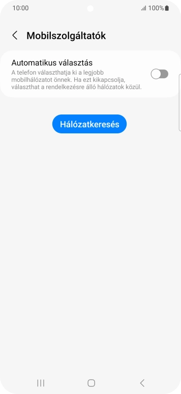 Kattints az „Automatikus választás” melletti csúszkára a funkció bekapcsolásához.