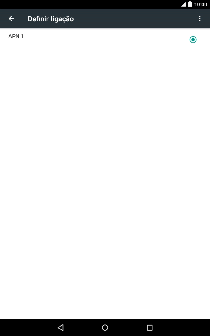 Prima o ícone de menu.