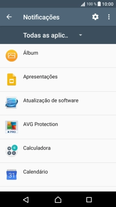 Prima a app pretendida.