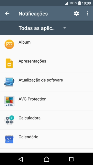 Prima a app pretendida.