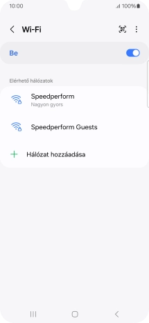 Válaszd ki a kívánt Wi-Fi hálózatot.