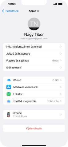 Húzd az ujjad felfelé a kijelző aljáról, hogy visszatérj a kezdőképernyőhöz.