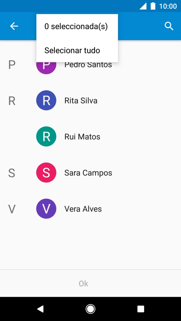 Prima Selecionar tudo.