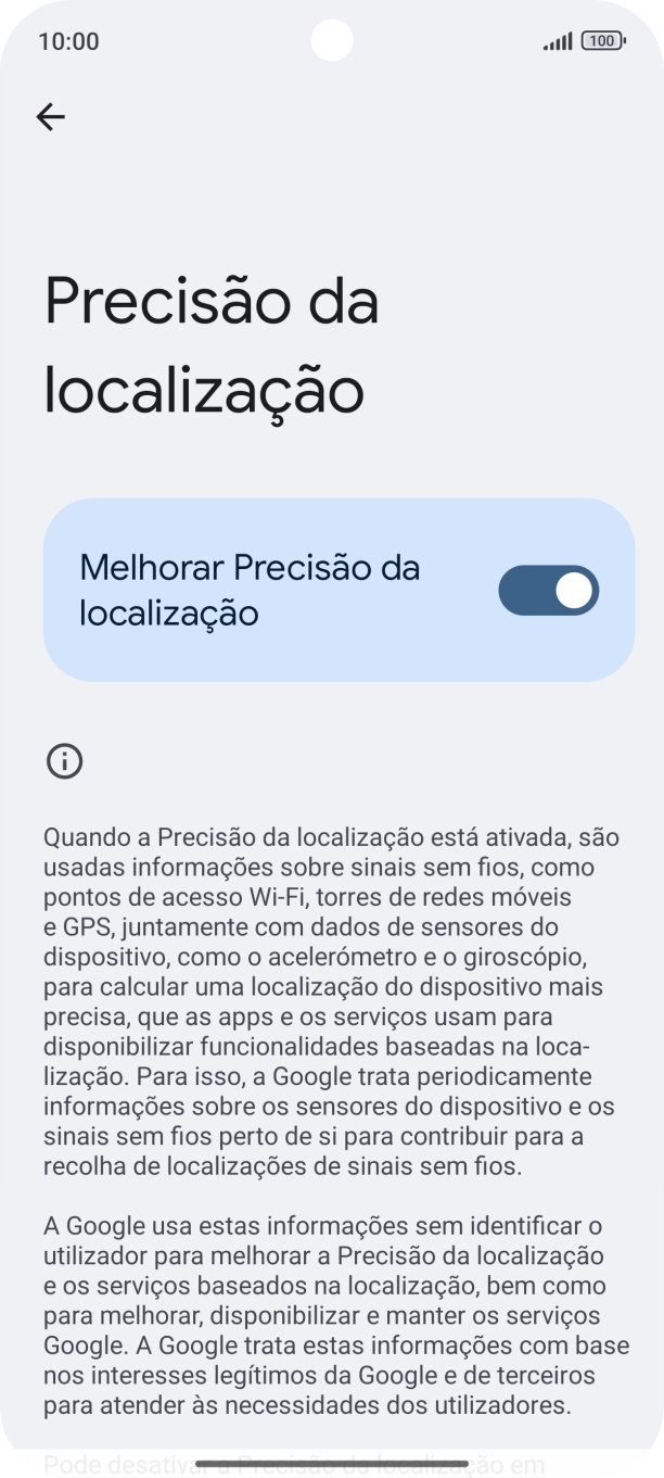 Se premir o indicador junto a 