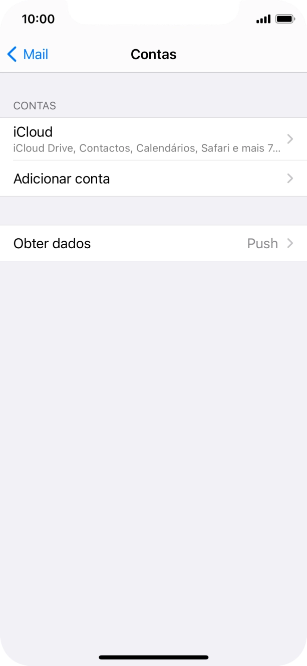 Prima Adicionar conta.