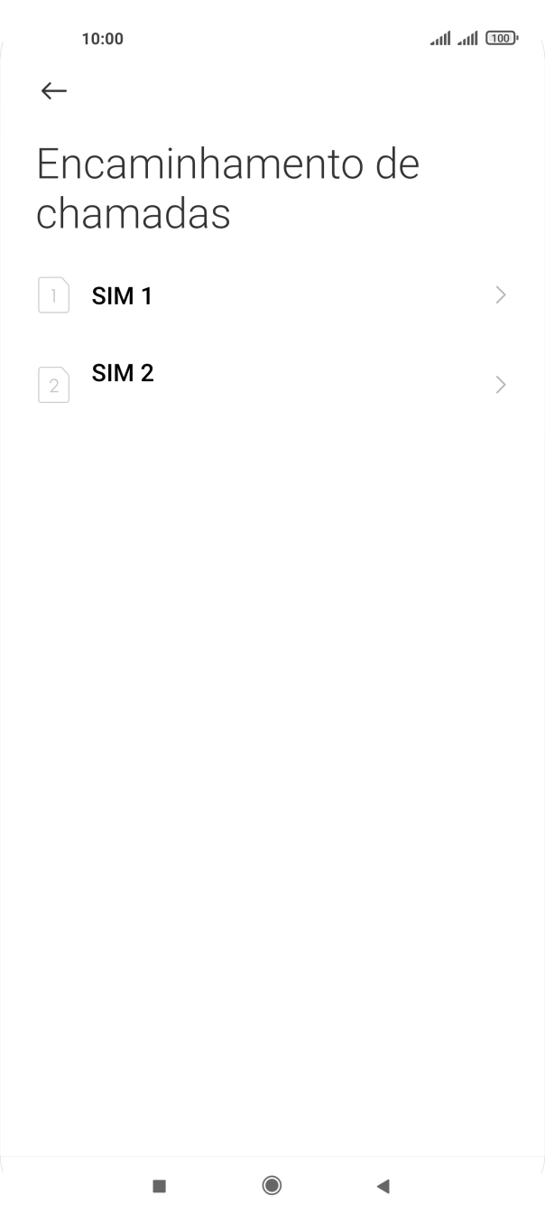 Prima o cartão SIM pretendido.