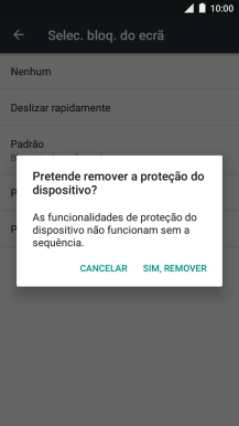 Prima SIM, REMOVER.