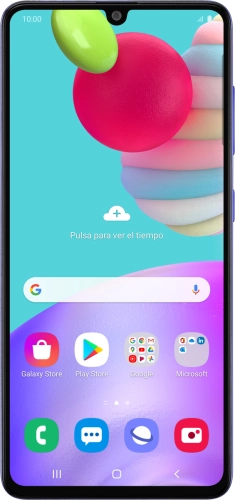 Imagen 1: Vista frontal del Samsung Galaxy A41 - LightSkyBlue