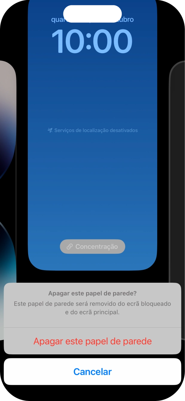 Prima Apagar este papel de parede.