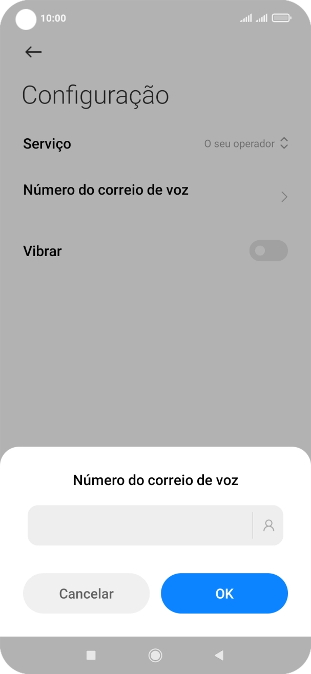 Introduza 123 e prima OK.