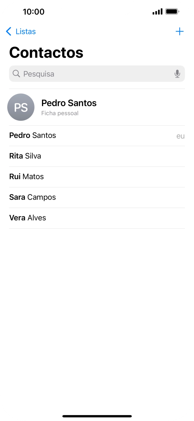 Prima Ficha pessoal.