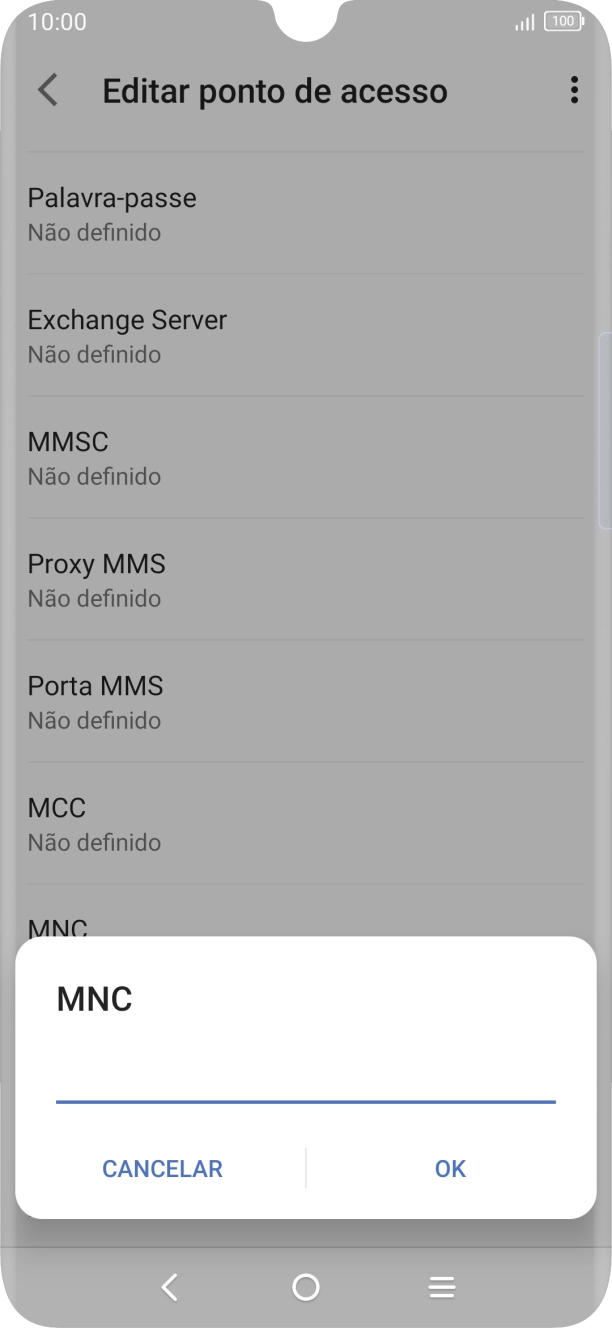 Introduza 01 e prima OK.