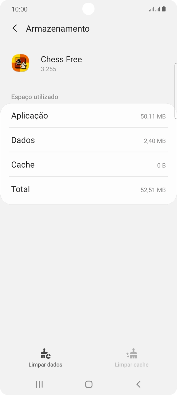 Prima a tecla de início para terminar e voltar ao ecrã inicial.