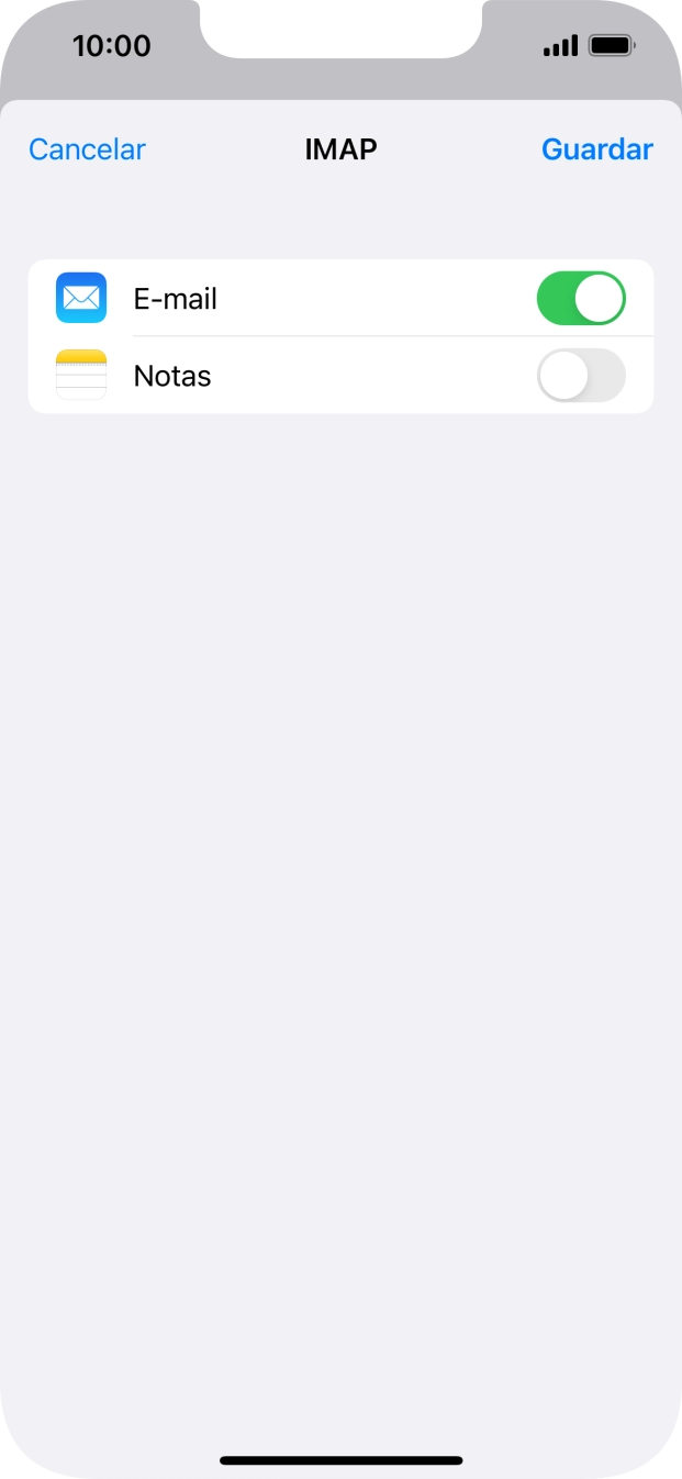 Se o ecrã mostrar esta imagem, a sua conta foi identificada e configurada automaticamente. Siga as indicações no ecrã para introduzir informações adicionais e concluir a configuração.