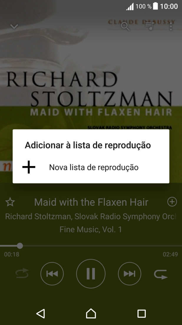 Prima Nova lista de reprodução.