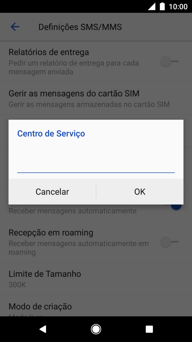 Introduza +351911616161 e prima OK.