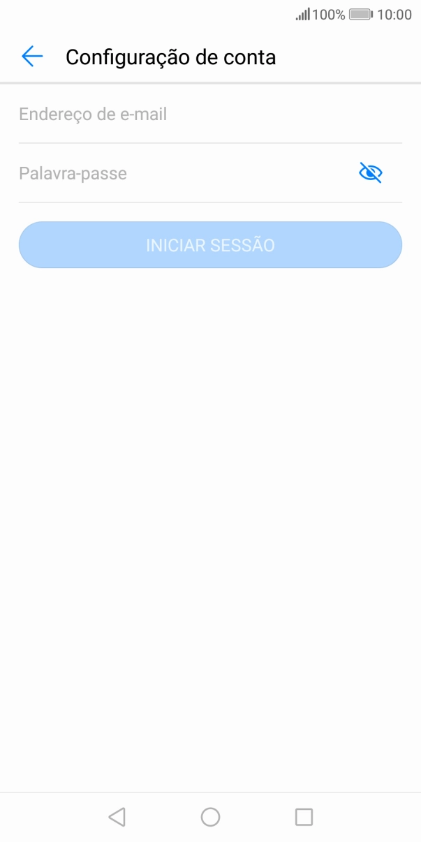 Prima Endereço de e-mail e introduza o seu endereço de e-mail.
