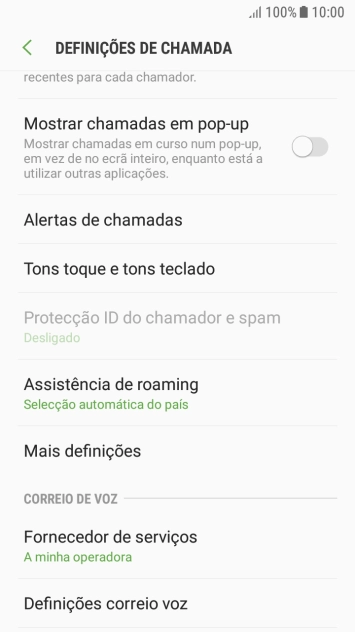 Prima Definições correio voz.