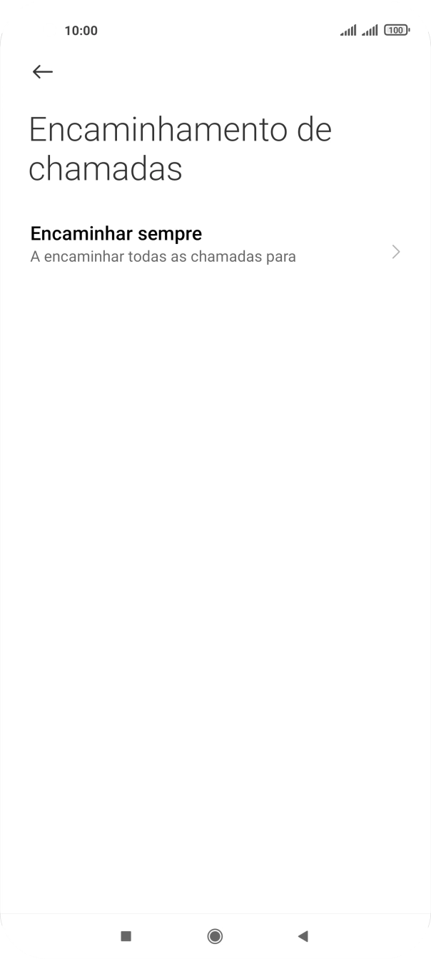 Prima o tipo de desvio pretendido.