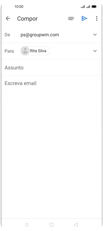 Prima Assunto e introduza o assunto pretendido.