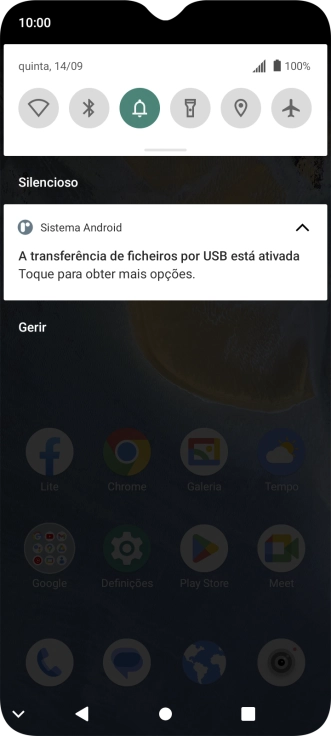 Prima Toque para obter mais opções..