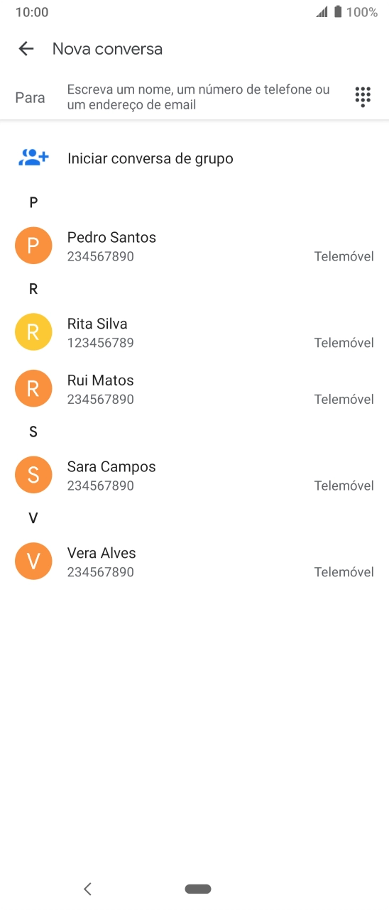 Prima o campo junto a 