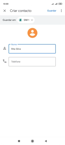 Prima Telefone e introduza o número de telefone pretendido.