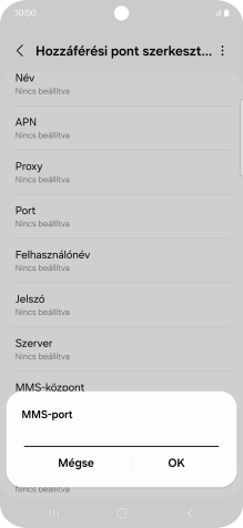 Írd be azt, hogy 8080, és válaszd az OK lehetőséget.