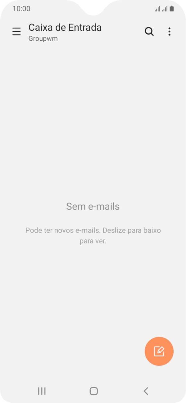 Deslize o dedo sobre o ecrã da esquerda para a direita.