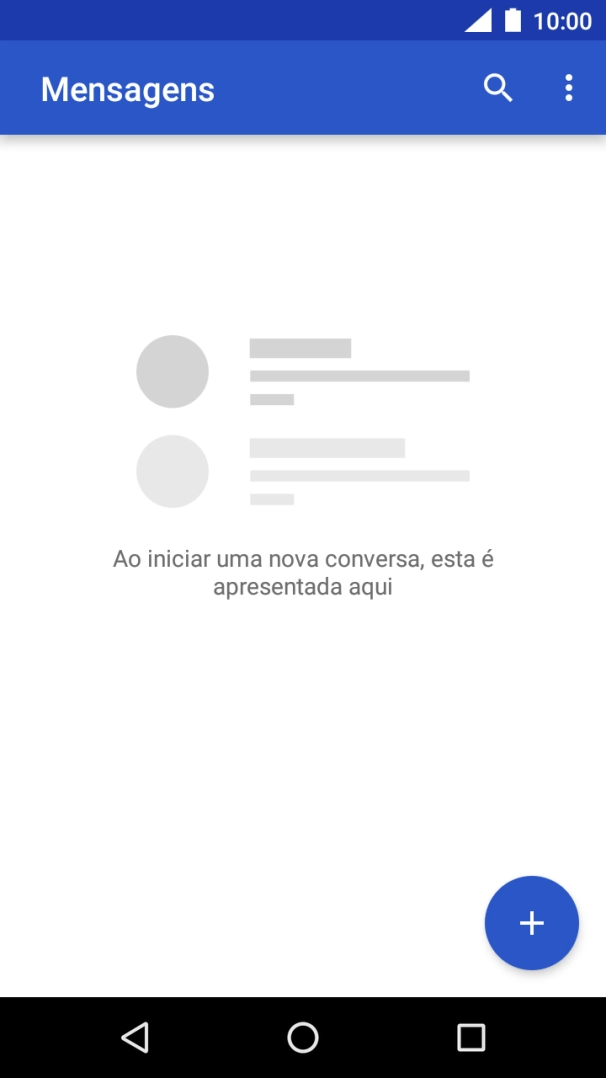 Prima o ícone de nova mensagem.