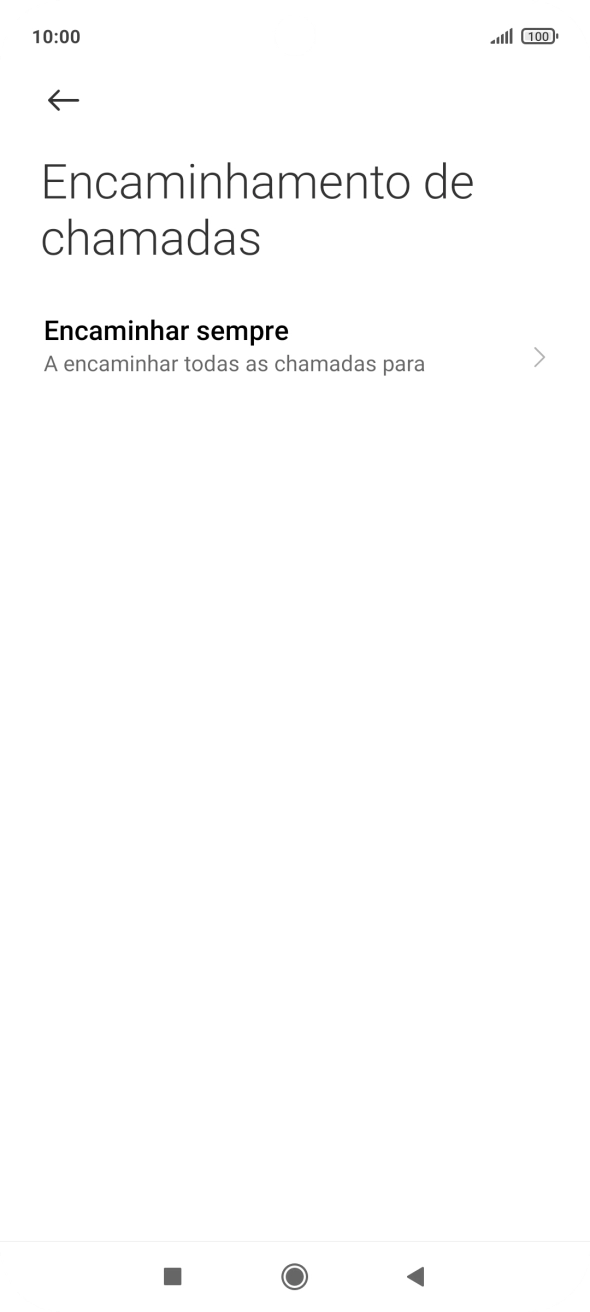 Prima o tipo de desvio pretendido.