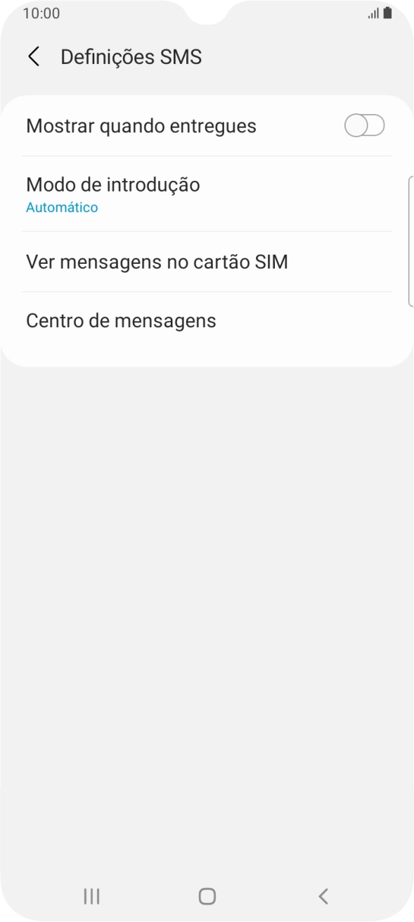 Prima Centro de mensagens.