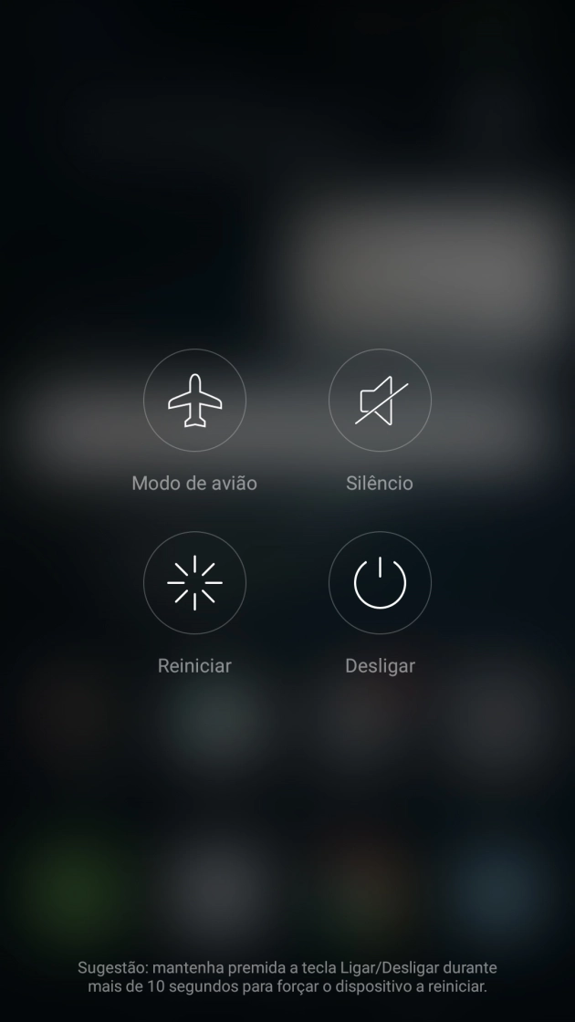 Prima o ícone de perfil para ativar ou desativar o perfil silencioso.