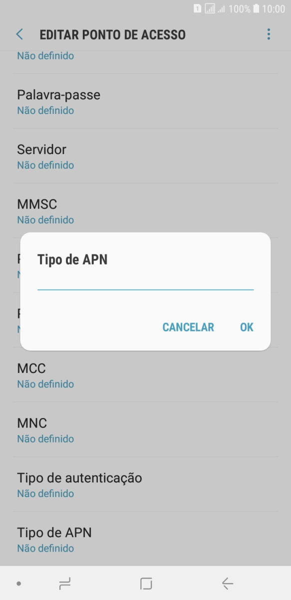 Introduza mms e prima OK.