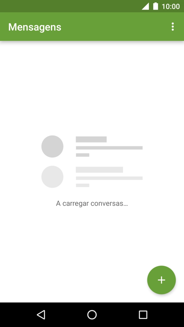 Prima o ícone de nova mensagem.