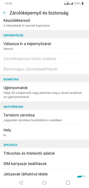A befejezéshez, és ahhoz, hogy visszatérhess a főképernyőhöz, nyomd meg a főgombot.