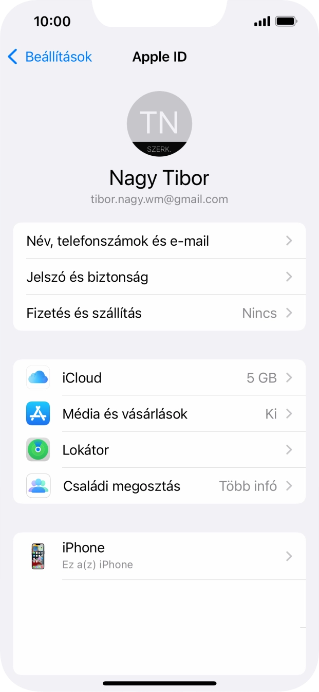 Húzd az ujjad felfelé a kijelző aljáról, hogy visszatérj a kezdőképernyőhöz.