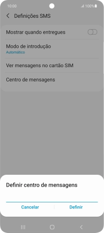 Introduza +351911616161 e prima Definir.